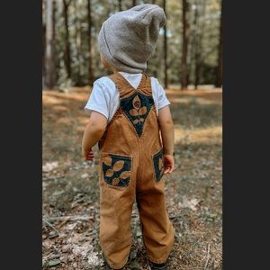SOLD | 18M Cyanotype Carhartt Overalls | Size 18-Month Upcycled Bib Overalls
